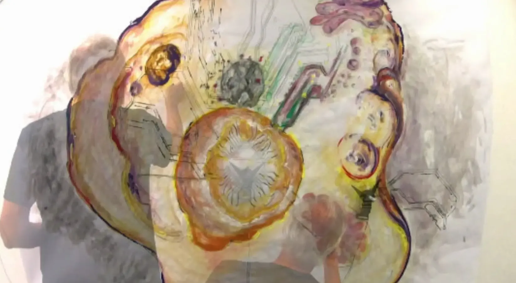 'Across Borders' — human-robot co-creation performance, Vienna Biocenter (2024)